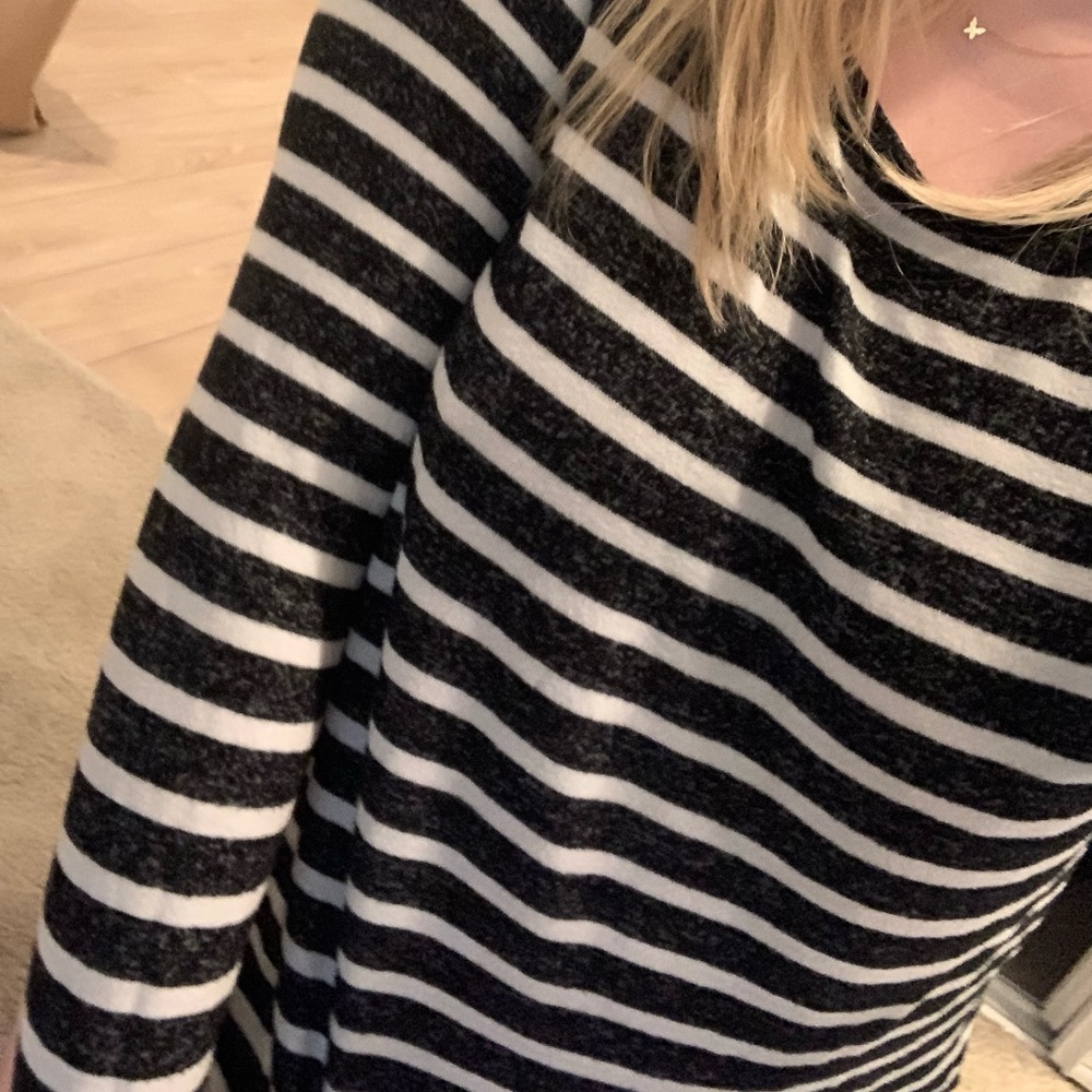 Cozy striped sweater tunic